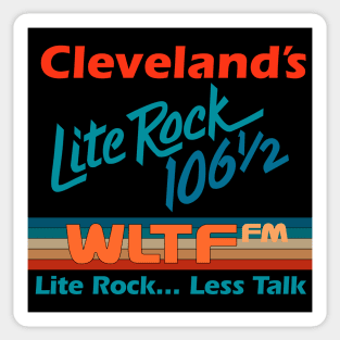 Cleveland's Lite Rock 106.5 WLTF FM Sticker